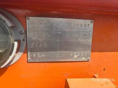 1980 Knight 40 ft T/A Flatbed Remorque pour champ pétrolifère