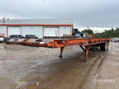 1980 Scona 40 ft T/A Flatbed Remolque Petrolero