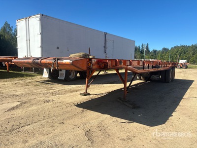 1979 Neils 40 ft T/A Flatbed Oilfield Trailer