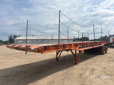 1977 Neils 40 ft T/A Flatbed Oilfield Trailer