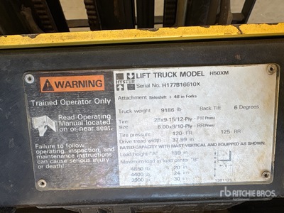 Hyster H50 4850 lb Forklift