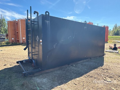 Skid Mounted Steel Storage 8 ft x 20 ft Tank