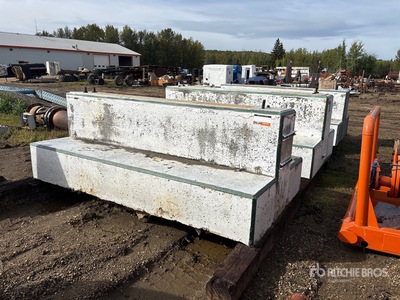 Quantity of (3) T-Shaped Concrete Bases Barrier