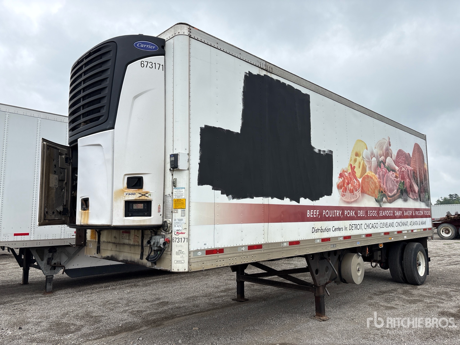 2017 Utility VS1RA 28 ft x 102 in S/A Refrigerated Trailer
