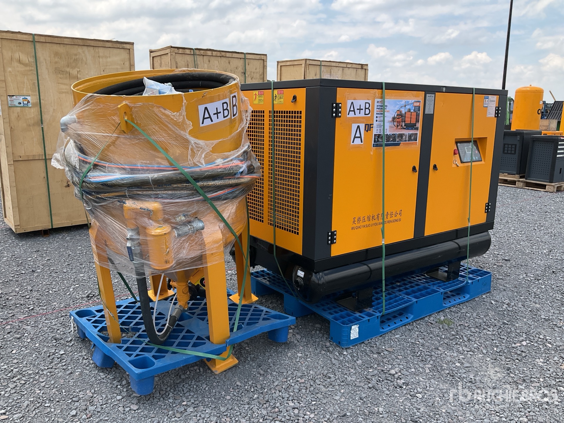 2026 BZCQ 820P Pneumatic Equipo Neumatico para Arenado (Sin Usar) / Pneumatic Sand Blaster (Unused)