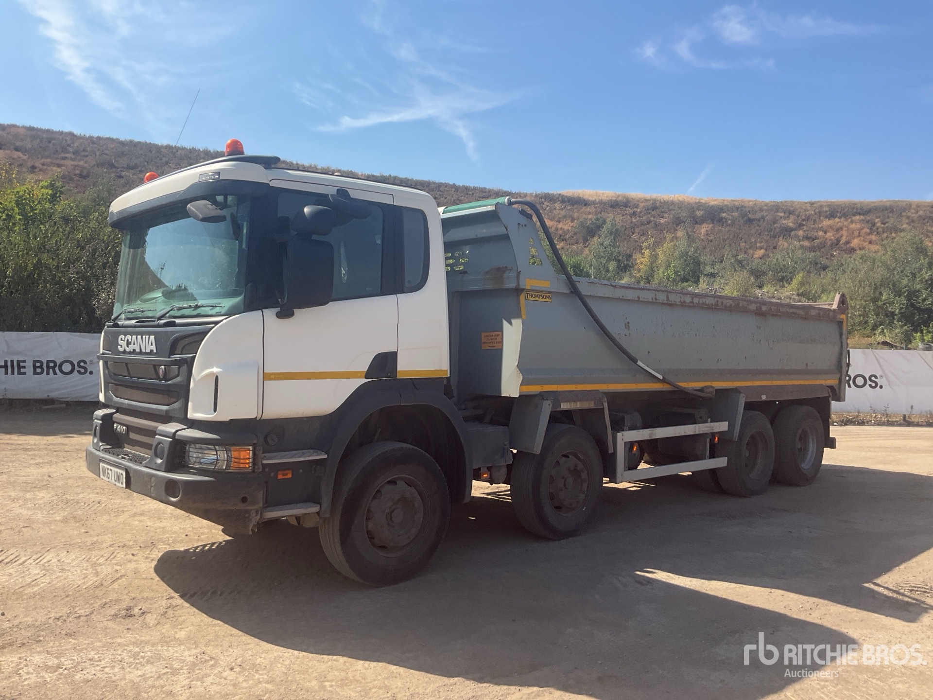 2017 Scania P410 8x4 Twin-Steer Extended Cab Tipper Quad/A Dump Truck