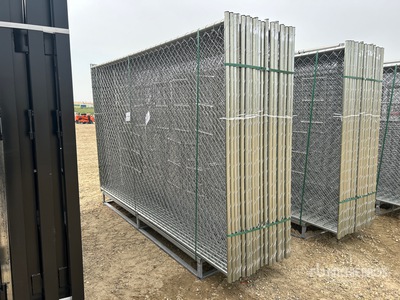 Quantity of (20) 2026 GLCF1006 10 ft x 6 ft Chain Link Site Fence (Unused)
