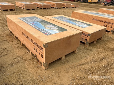 2026 AGR-MS2642 42 Ft x 26 Ft All Vertical Metal Garage Edificio de almacenaje (Unused)