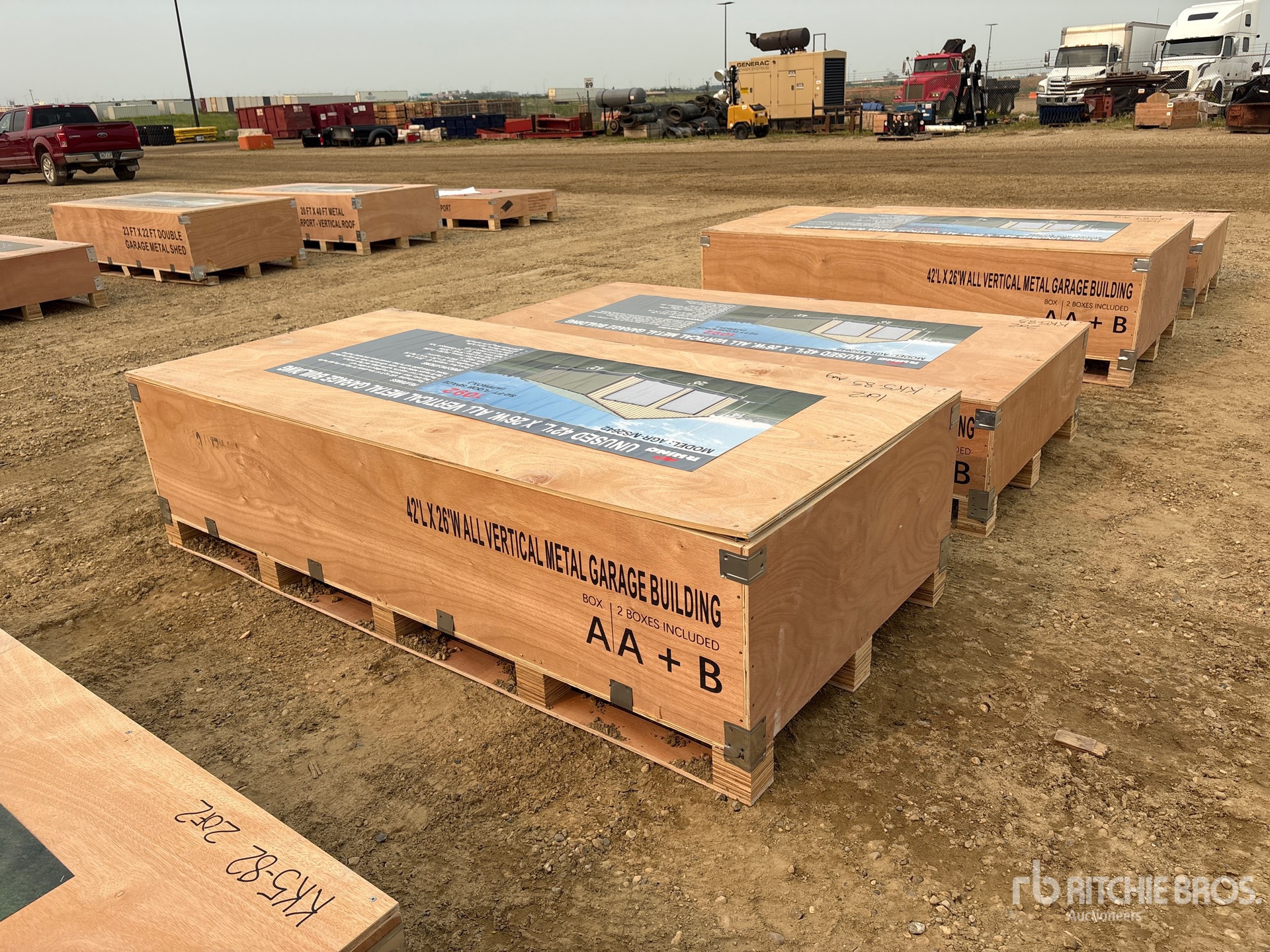 2026 AGR-MS2642 42 ft x 26 ft All Vertical Metal Garage Storage Building (Unused)