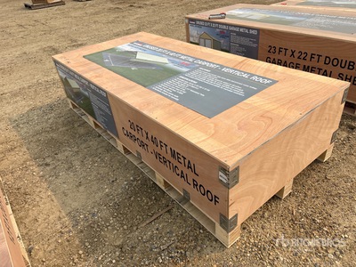 2026 AGR-MC2040 20 ft x 40 ft Steel Carport (Unused)