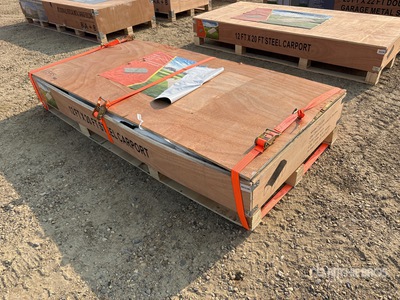 Quantity of 2026 CP1220 12 ft x 20 ft Steel Carport (Unused)