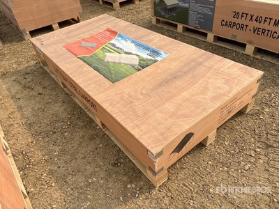 2026 CP1220 12 Ft x 20 Ft Steel Carport (Unused)