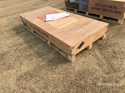 2026 CP1220 12 Ft x 20 Ft Steel Carport (Unused)