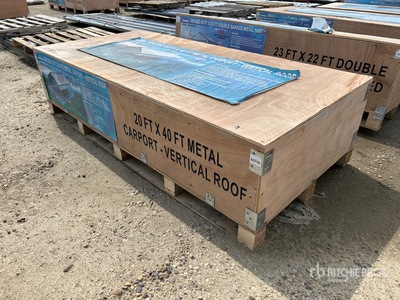 2026 AGR-MC2040 20 ft x 40 ft Steel Carport (Unused)