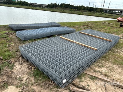 Quantity of (3) Bundles Galvanized Welded Fence
