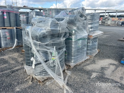 Quantity of (4) (2) 2 in. x 4 in. x 36 in. welded utility fence (2) 6 in. x 6 in. x 30 in. (Unused)