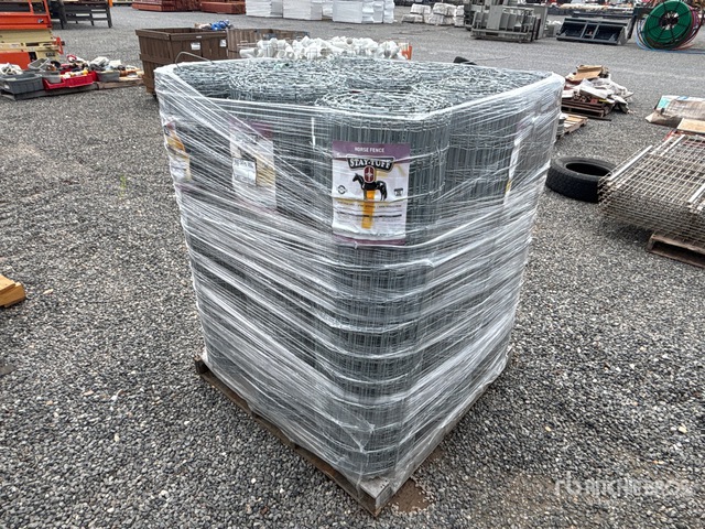Quantity of (9) Rolls of 48 in Stiff Stay Fence