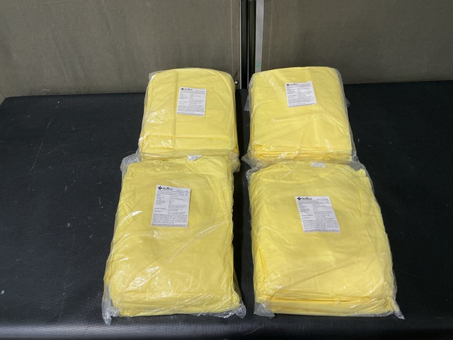 (3) Packages of MedTecs IL-4036-YKTP Non-Surgical Isolation Gowns
