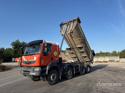 2009 Renault Kerax 450 DXi 8x4 Twin-Steer Camion Benne Camion à benne basculante Tri/E