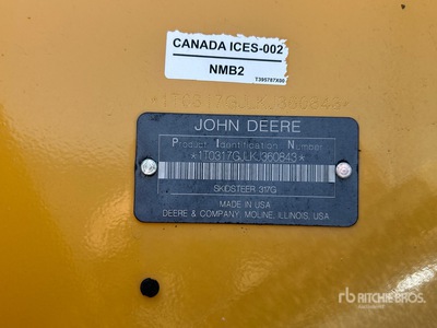 2019 John Deere 317G Compact Track Loader
