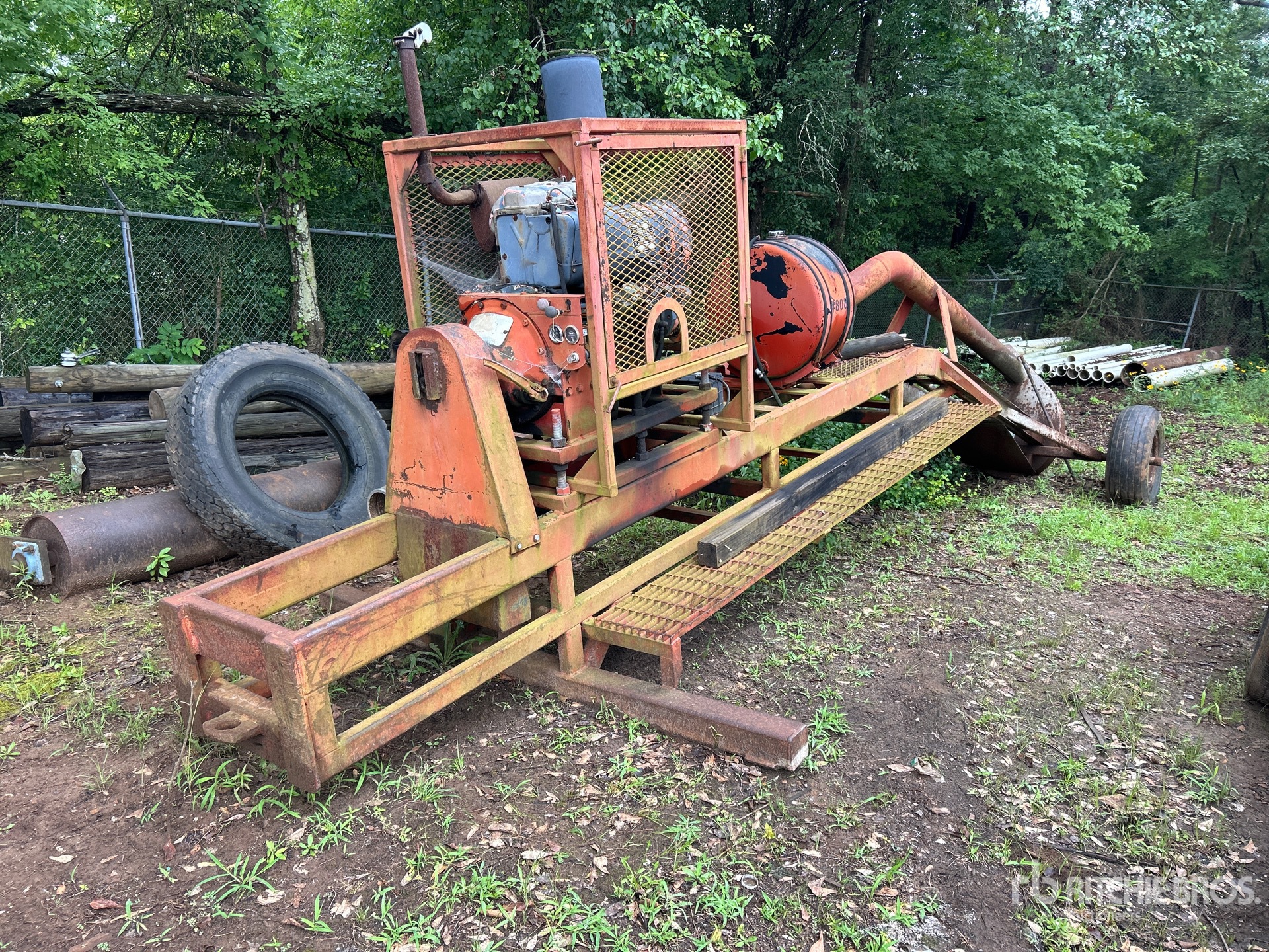 Custom Built Trailer-Mounted Water Pump (Inoperable)