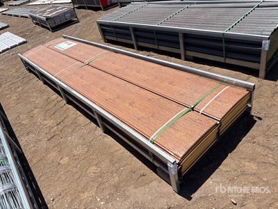 Quantity of (20) 15 in x 11.8 ft Wood Grain Polyurethane Insulated Metal Wall Panels