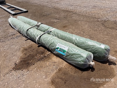 Quantity of (2) 13.3 ft x 49.2 ft Artificial Grass Turf Drainage Holes with Rubber Backing 0.8 in Pile Height