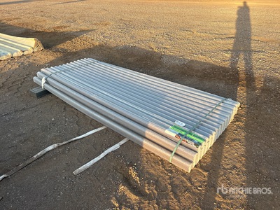 Quantity of (100) 8 ft x 3 ft Clear Polycarbonate Roof Panel (Unused)
