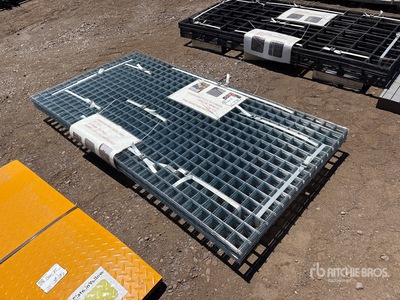 Quantity of (40) 3 ft x 6 ft Galvanized Garden Mesh Steel