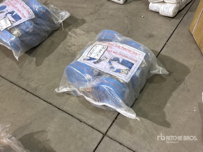Quantity of (10) 2.4 in x 33 ft Blue Heavy Duty Ratchet Straps