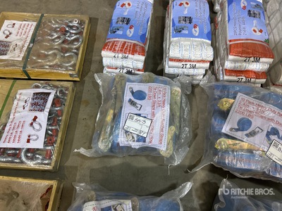 Quantity of (10) 2.4 in x 33 ft Blue Heavy Duty Ratchet Straps Varios, tienda, almacen, consumidor