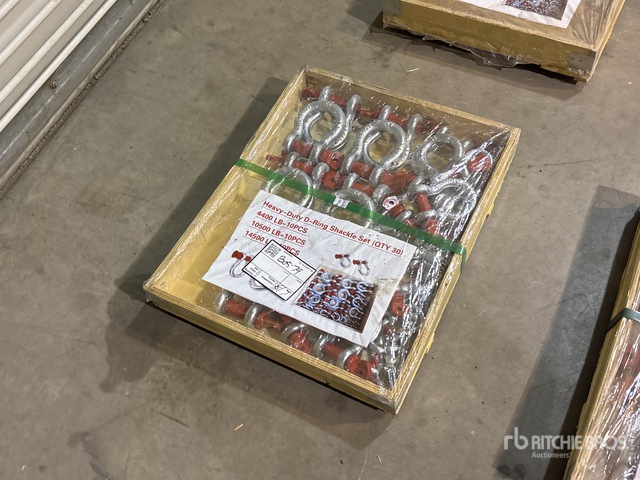 Quantity of (30) Heavy-Duty D-Ring Set Shackle