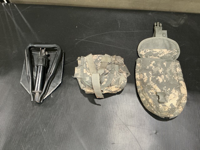 (7) Entrenching Tools, (254) General Purpose Canteen Pouches & Assorted Items
