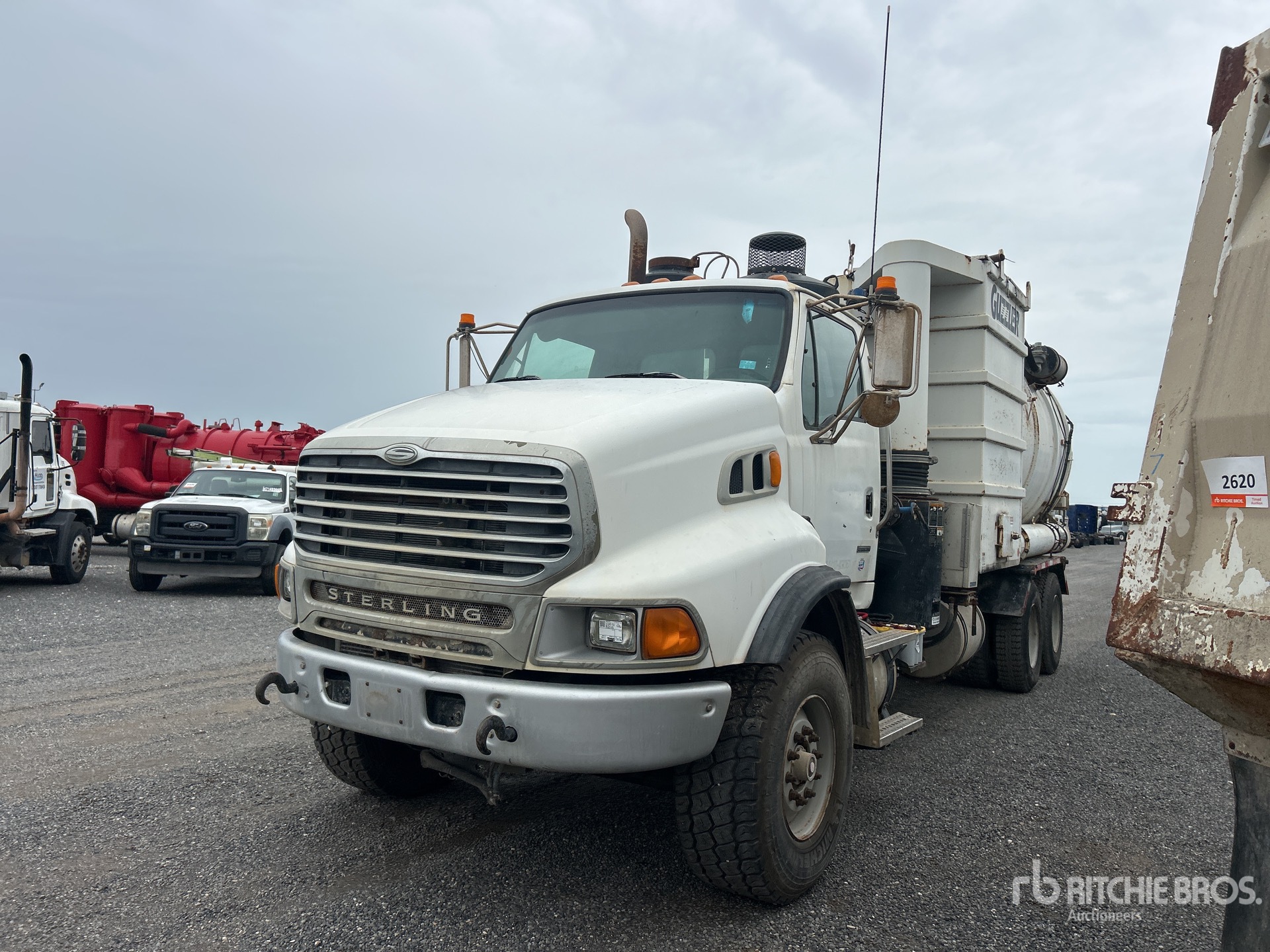Guzzler on 2008 Sterling L9500 6x4 Vacuum Tanker Truck