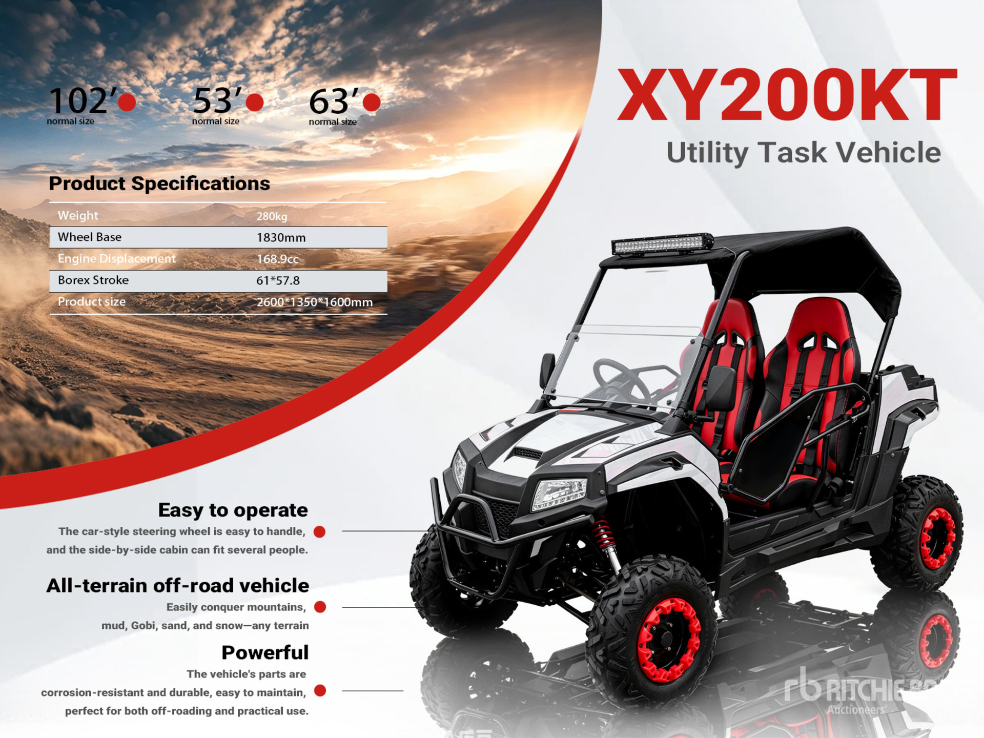 2026 XY200KT-BLACK Utility Vehicle (Unused)