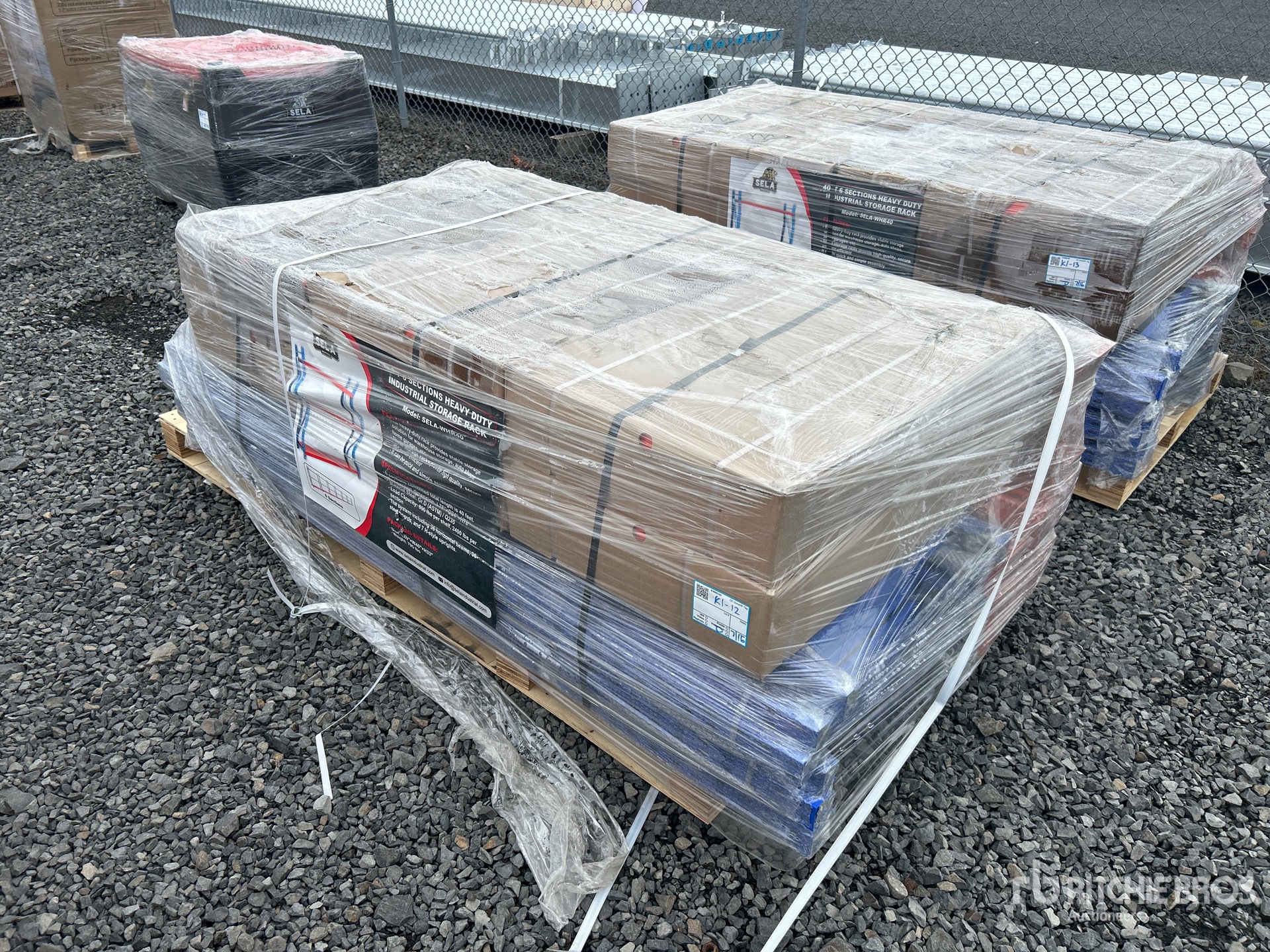 2026 SELA WHR40 40 ft 6 Section Pallet Racking (Unused)