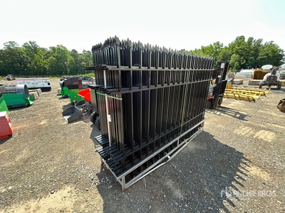 9 ft 6 in x 6 ft 4 in Powder Coated Site Fence (Unused)