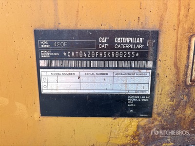 2012 Cat 420F 4x4 Chargeuse-pelleteuse