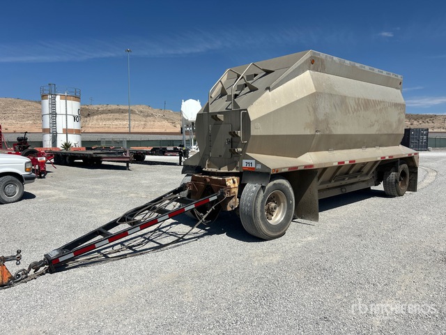 2007 Diamond T Cubelite 22 ft T/A Turntable Pup Aluminum Belly Dump Trailer