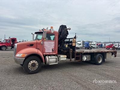 2006 Hiab 166 B-3CL 4700 kg Knuckle Boom on 2007 Peterbilt 340 4x2 Camion à flèche