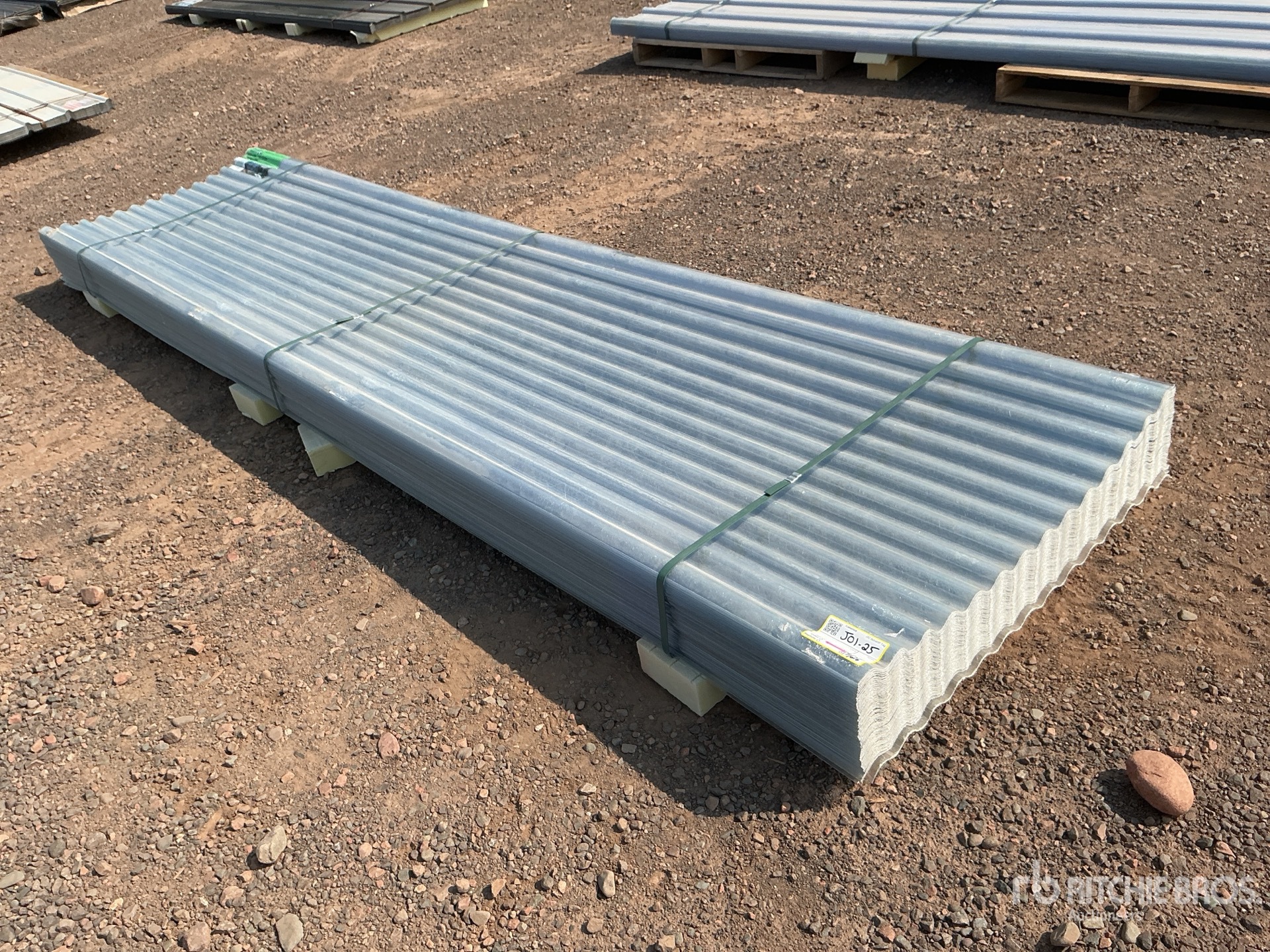 Quantity of (100) 12 ft x 3 ft Clear Polycarbonate Roof Panel (Unused)