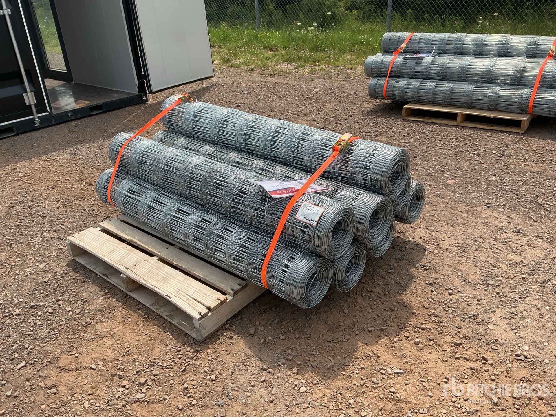 Quantity of (8) 164 ft x 4 ft 9 in Galvanized Hot-Dip Field Fencing (Unused)