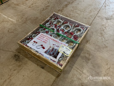 Quantity of (30) Sets of Heavy-Duty D-Ring Shackle (Unused)