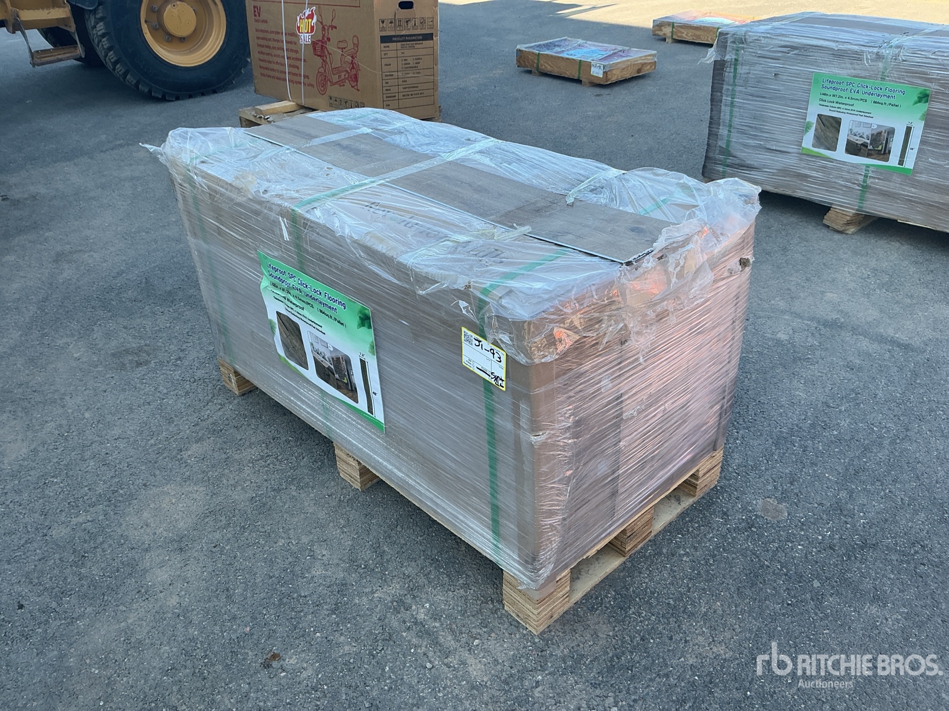 Life Proof SPC 48 in x 7.2 in Click-Lock Soundproof EVA Underlayment Flooring (Unused)
