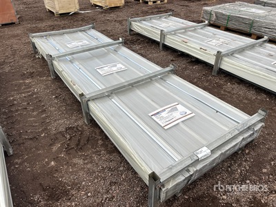 Quantity of (150) 2026 ZVOX S3048C Galvalume Corrugated Steel Panels (Silver) (Unused)