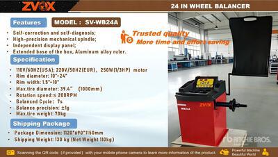 2026 ZVOX SU-WB24A 24 in Wheel Balancer (Unused)