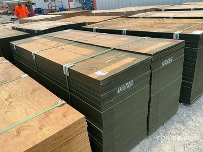 Quantity of (100) 3/4" 2x8 MDO G1S With Smooth Overlay 1 Side Douglas Fir 7 Ply No Stamp Formply Sperrholz (Unused)