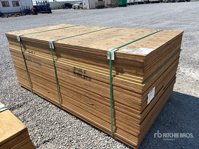 Quantity of (40) Pallets of 48 in x 96 in (3.8 in Thick) 7/8" 4x8 MDO G1S with Smooth Overlay 1 Side Douglas Fir 9 Ply No Stamp Formply Sklejka (Unused)