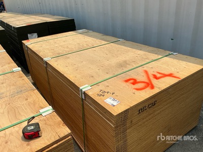 Quantity of (40) 3/4" 4x8 CSP/DFP No Stamp Plywood Sperrholz (Unused)