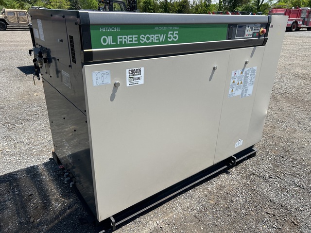 Hitachi DSP-55AT6II-M125 Air Cooled Oil Free Screw Compressor